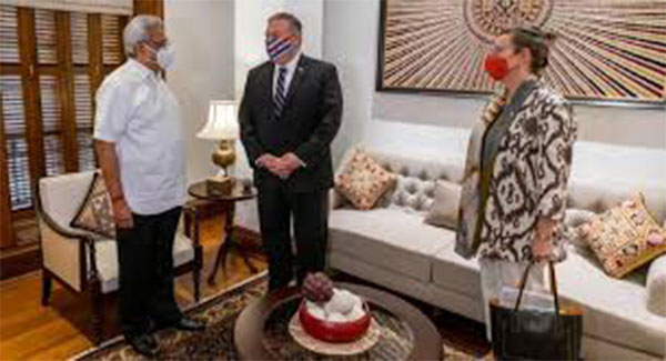 Mike Pompeo met President Gotabaya Rajapaksa today…