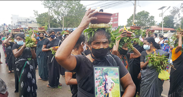 Disappeared people’s  relatives launched protest…