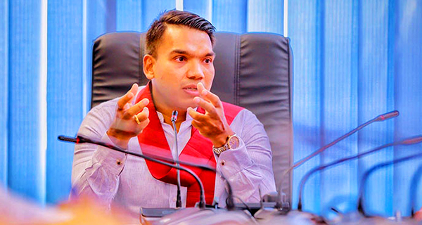 Minister Namal talks about how to build the economy by activating the country through sports.