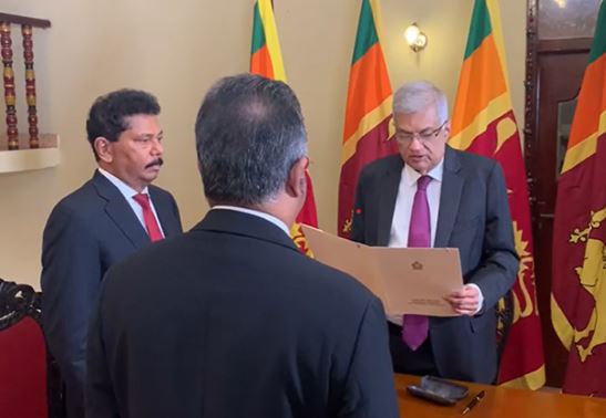 RW was sworn in as the Acting President of Sri Lanka