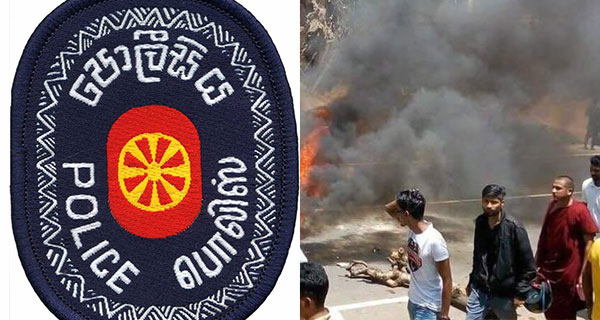 මහනුවර ගිණිගත් සමයේ පොලිස් ප්‍රධානියා “දුක අහන්න” සැරසේ…