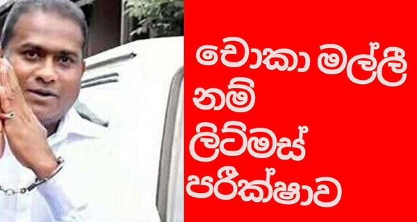 චොකා මල්ලී නම් ලිට්මස් පරීක්ෂාව!