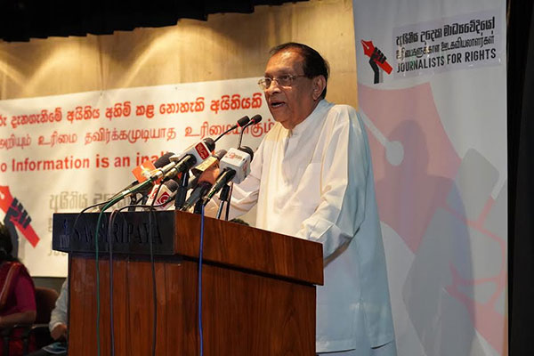 තොරතුරු පනත දැන් ගම්දනව් කරා විහිදී අවසන් – හිටපු කථානායක