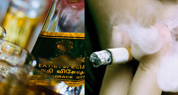 සිගරට්, මත්පැන් නිසා දිනකට මරණ අසූපහක්!