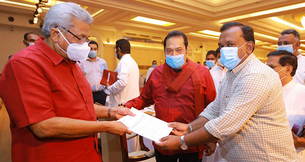 රියාද් බදීයුර්දීන් නිදහස් කිරීමට එරෙහිව ආණ්ඩුවේ මන්ත්‍රීවරු 100 ගෙන් ලිපියක්