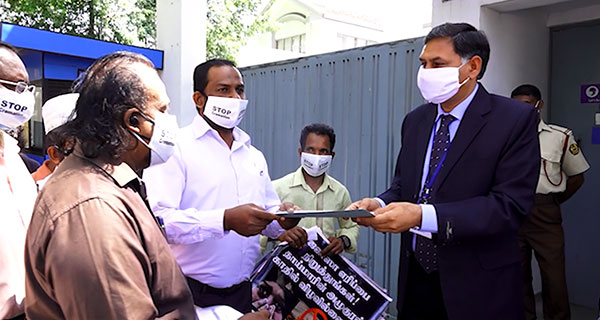 Against the burial policy Muslim Left Front united nations office in sri lanka