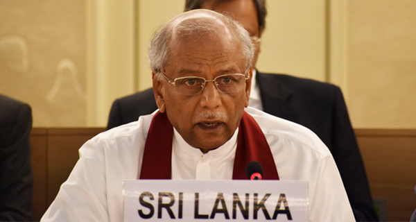 Dinesh Gunawardena minister of foreign affairs UNHRC