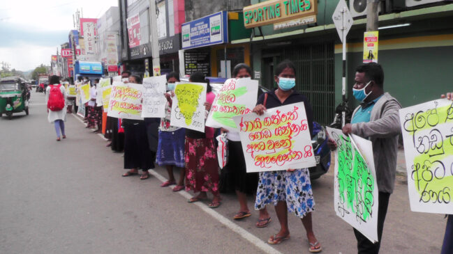 Women on hunger strike demanding solutions to microfinance crisis