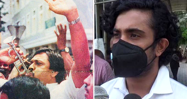 ප්‍රභූ රථ පෙළට විරෝධය පෑ තරුණයා අත්අඩංගුවට ගෙන ආණ්ඩුව නා ගත්තද?