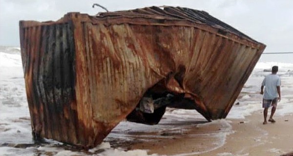 Express Pearl ship fire rohitha abeygunawardena