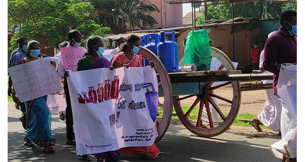 ඉහළ යන බඩු මිලට එරෙහිව උතුරේ විරෝධතා