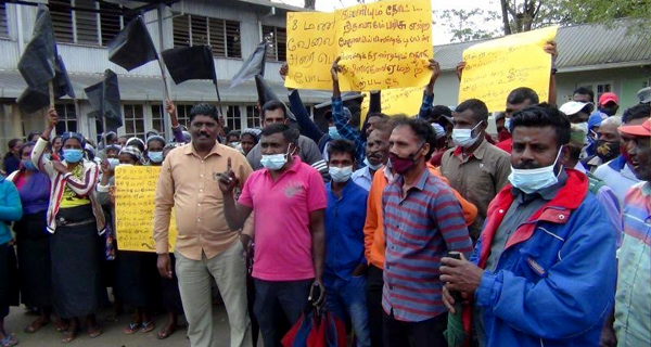 Plantation workers protest against Rs. 1,000 cut