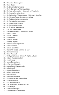 ambika satkunanathan Ministry of Foreign Affairs human rights commission in sri lanka