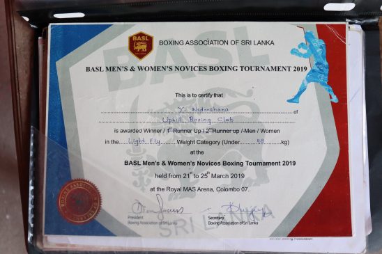 Yogarasa Nidarshana Boxing Champion mullaitivu district