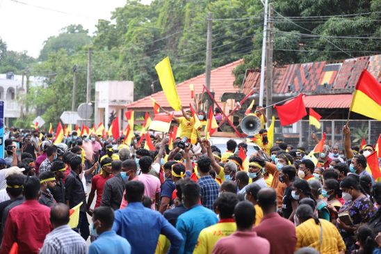 13th amendment to the constitution of sri lanka protest in jaffna