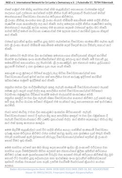 Emergency Law International Network for Democracy in Sri Lanka