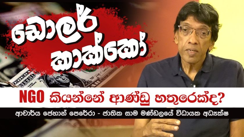 NGO කියන්නේ ආණ්ඩු හතුරෙක්ද?