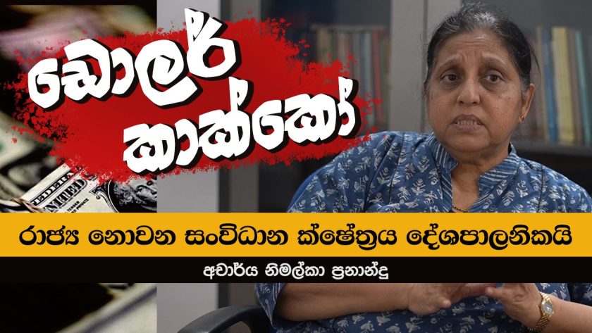 රාජ්‍ය නොවන සංවිධාන ක්ෂේත්‍රය දේශපාලනිකයි