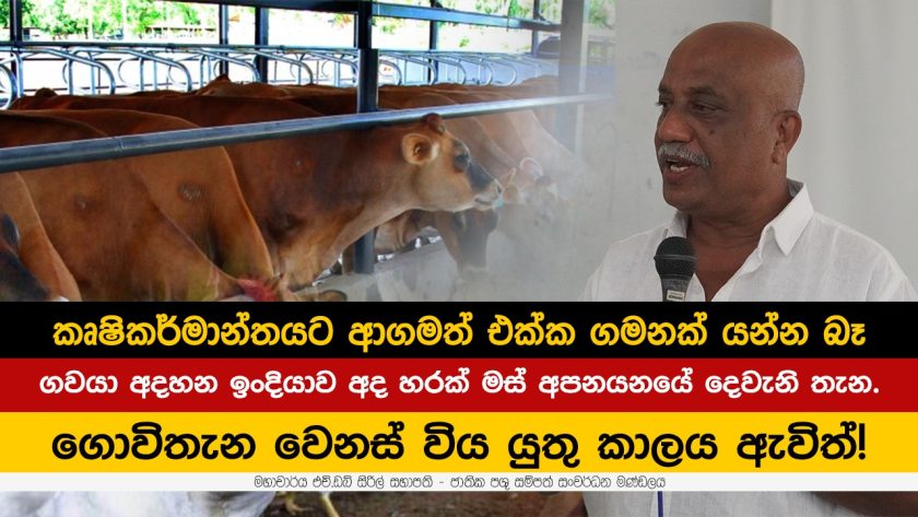 කෘෂිකර්මාන්තයට ආගමත් එක්ක ගමනක් යන්න බෑ