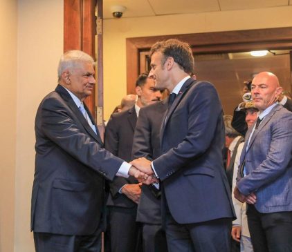 ranil wickramasinghe emmanuel macron french revolution