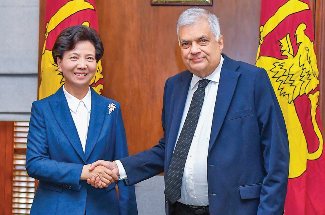 චීන ජනාධිපතිගේ විශේෂ නියෝජිතවරිය ජනපති හමුවෙයි…
