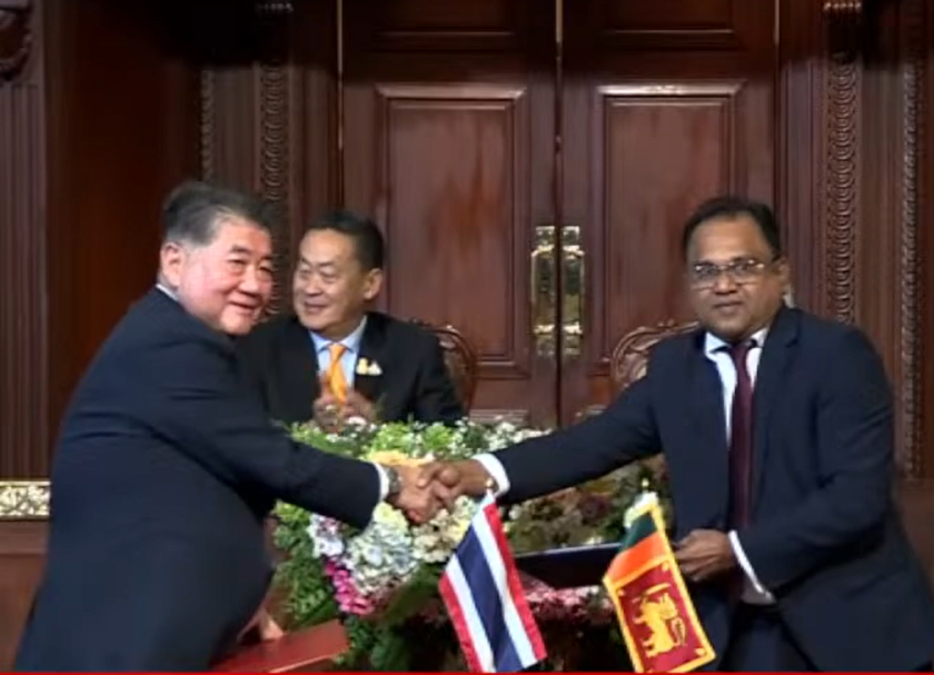 ශ්රී ලංකා තායිලන්ත නිදහස් වෙළෙඳ ගිවිසුමට අත්සන් තැබෙයි.