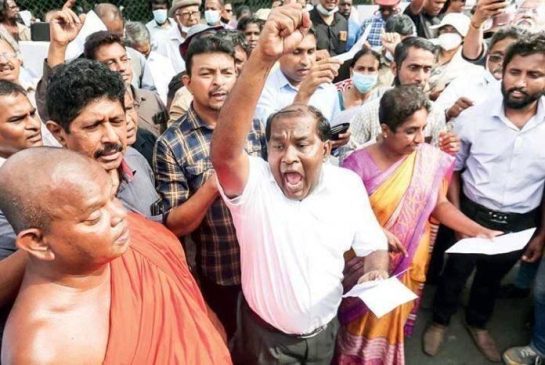 strike in Sri Lanka railway