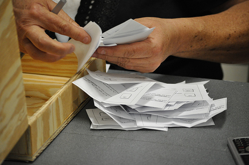 Second preference counting begins.