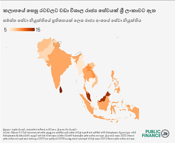 කලාපයේ විශාලතම රාජ්‍ය අංශය ශ්‍රී ලංකාවේ..!