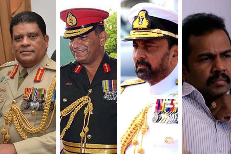 ශවේන්ද්‍ර, කරන්නාගොඩ, ජගත් සහ කරුණාට සම්බාධක.