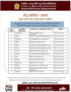 ජාතික බදු සතිය