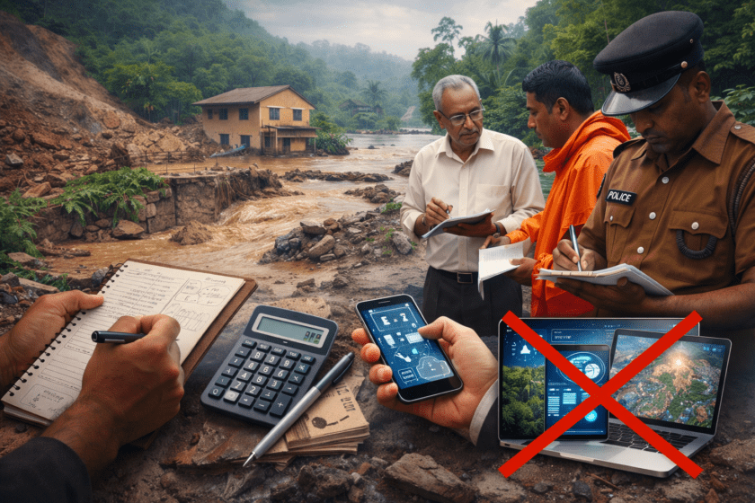 ආපදා හානිය නිවැරදිව ගණනය කරගන්නවත් තාක්ෂණයක් අපිට නොමැතිද?