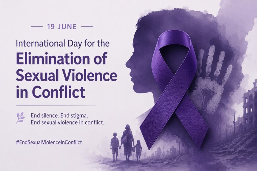 ජූනි 19: ගැටුම්වලදී සිදු වන ලිංගික හිංසනය තුරන් කිරීමේ ජාත්‍යන්තර දිනය!